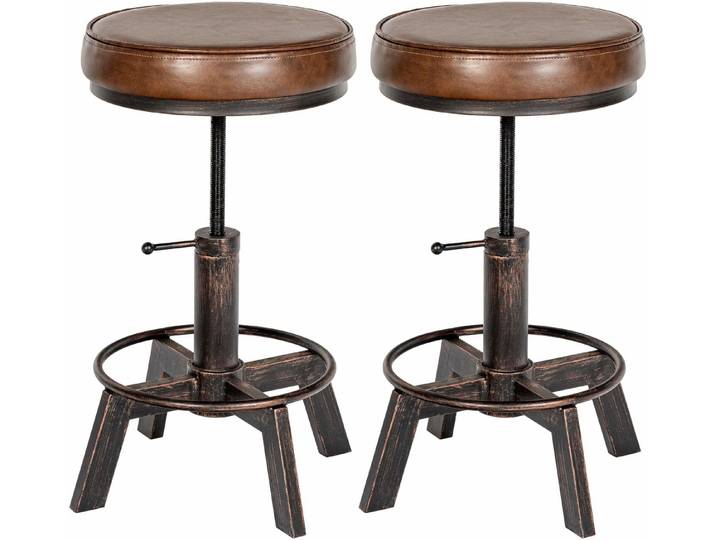 CLP Sitzwürfel Destin (Set, 2 St., 2er), im Industrial Design, Kunstlederbezug
