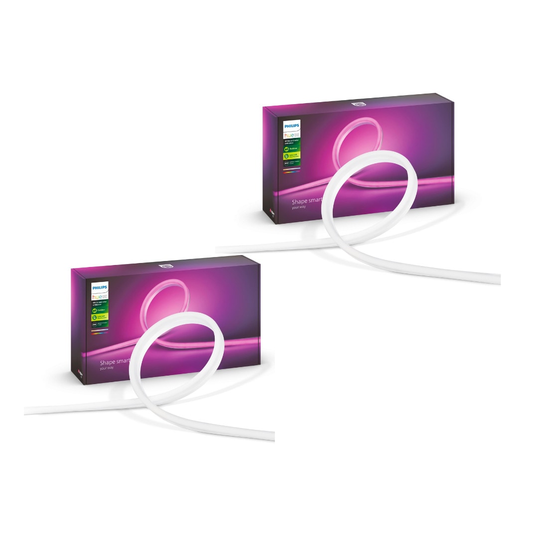 Philips Hue Lightstrip Outdoor 5m White & Col. Amb. 1600lm Bluetooth Doppelpack