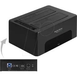DELOCK 64187 - Docking-, Kopier- & Löschstation 2.5"/3.5" HDD/SSD, USB 3.0