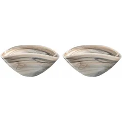 Leonardo, Dekoschale, Schale Alabastro 27 x 15 cm, 2 Stück, Beige
