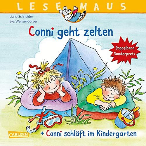 Liane Schneider - LESEMAUS 205: Conni geht zelten + Conni schläft im Kindergarten Conni Doppelband: Sonderpreis € 5,00 (statt € 7,98) (205) - Preis vom 10.10.2026 11:48:34 h
