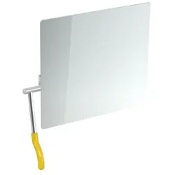 Hewi Kippspiegel 802.01.100L18 725x741x73mm, Hebel links, senfgelb