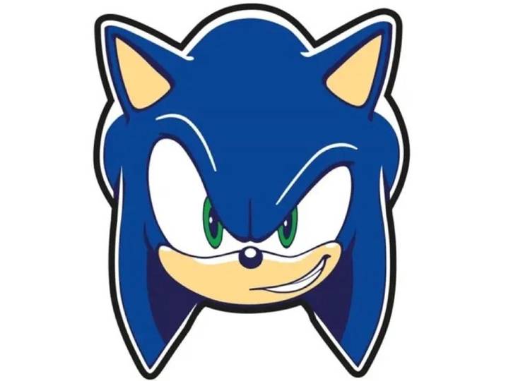 Sonic sierkussen (gevormd) 35 x 29\,5 cm