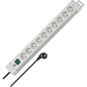 Brennenstuhl Steckdosenleiste Premium-Line, 3m, 10-fach in grau mit Schalter