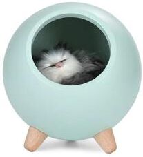 Inspired Finds Cute Kitten Nest Touch Sensor Rechargeable Cat Night Light green