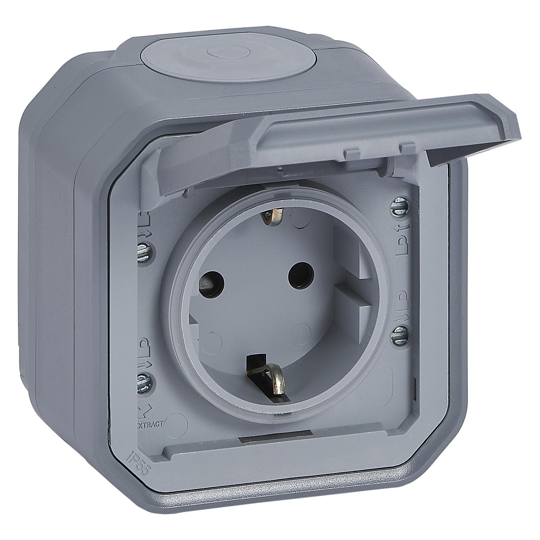 Legrand Plexo New Feuchtraum-Steckdose (069733L)