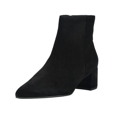 Stiefelette HÖGL "Högl Stiefelette Veloursleder", Damen, Gr. 40, schwarz, Veloursleder, Schuhe Stiefelette