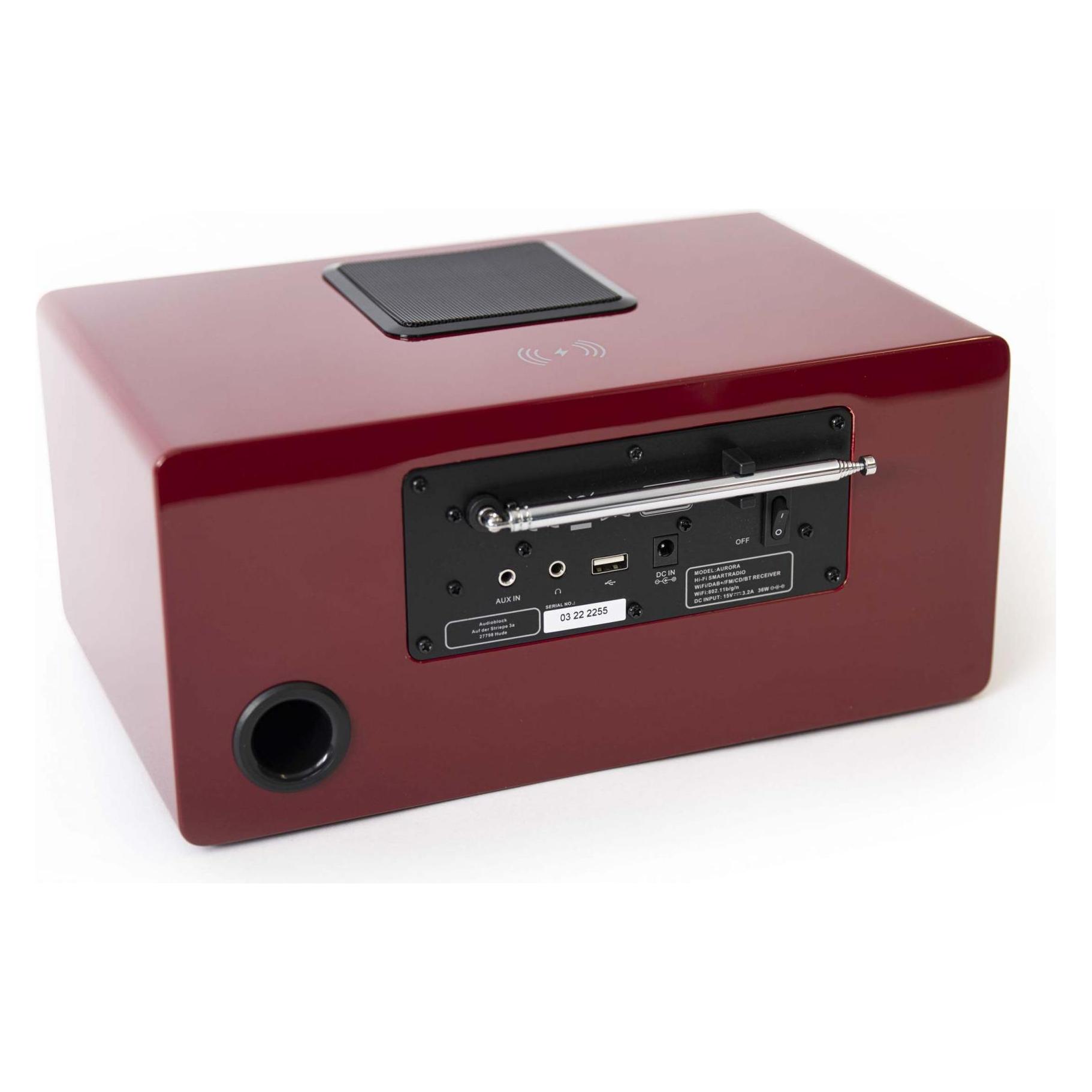 Block Smart Radio Aurora Red (DAB+, FM, Internetradio, Bluetooth, NFC, WLAN) (AB10208-006)