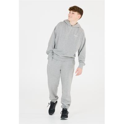 Kapuzensweatshirt LES'ARCS "Lea", Mädchen, Gr. 164, grau, 65% Polyester, 35% Baumwolle, unifarben, normal, ohne Ausschnitt, Sweatshirts, mit atmungsaktiver Eigenschaft