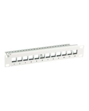 EFB Elektronik 10? 1HE Verteilerfeld für 12 x Keystone RAL9005 1U Distribution Panel for x (691826TS)