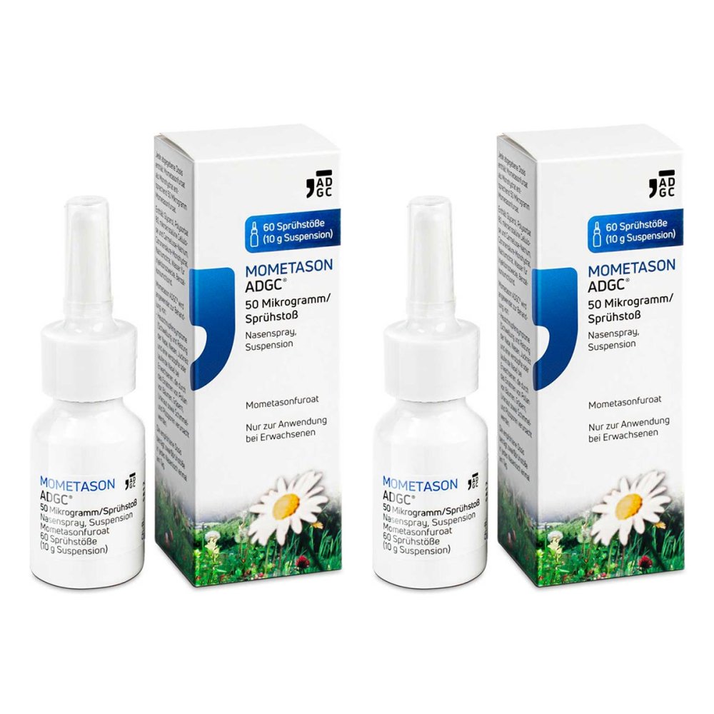 Zentiva Pharma GmbH Mometason ADGC 50 µg/Sprühstoß Nasenspray 60 08103700