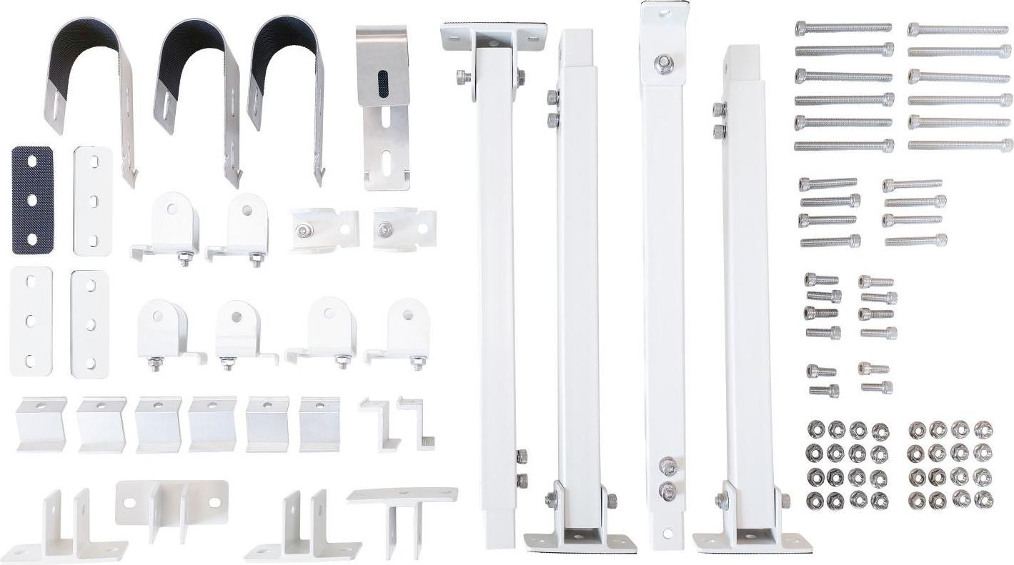 Technaxx TX-246 Zonnepaneelhouder Wit - Aluminium en Staal - 760 mm