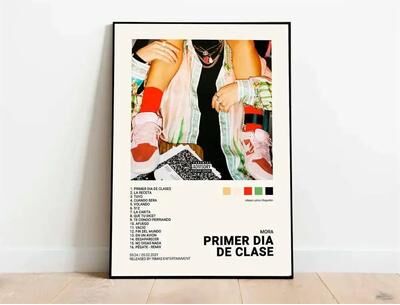 Uplift Treasures Latin Music Album Canvas Wall Art Poster 9 30x40cm No Frame