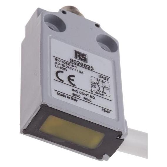 RS PRO LS IP67 plain plugger 1NO+1NC 1m cable (9026925)