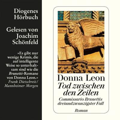 Tod zwischen den Zeilen - Donna Leon, Audio, 9783257691603