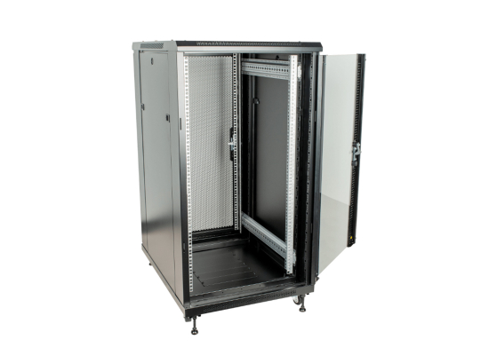 Showgear D7675 Serverschrank, schwarz, 22HE