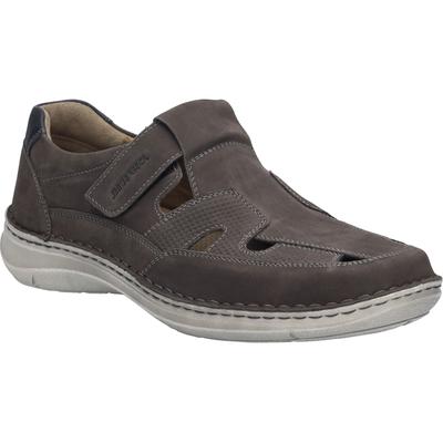 Slipper JOSEF SEIBEL "New Anvers 81, granit", Herren, Gr. 42, grau (granit), Obermaterial: 100% Rindsleder Leather cow., Schuhe Slipper
