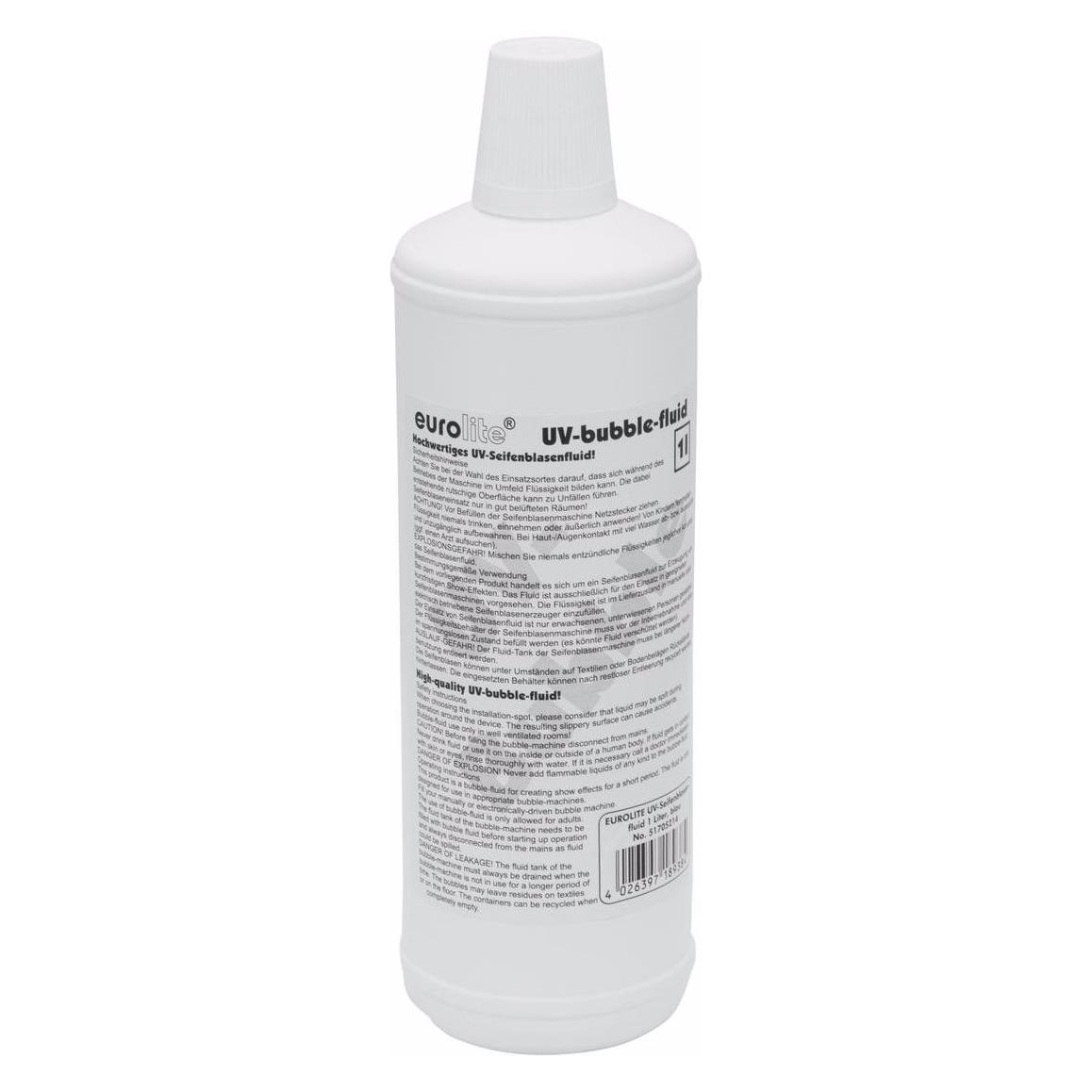 Eurolite UV-Seifenblasenfluid 1l blau (Seifenblasenfluid) (51705214)