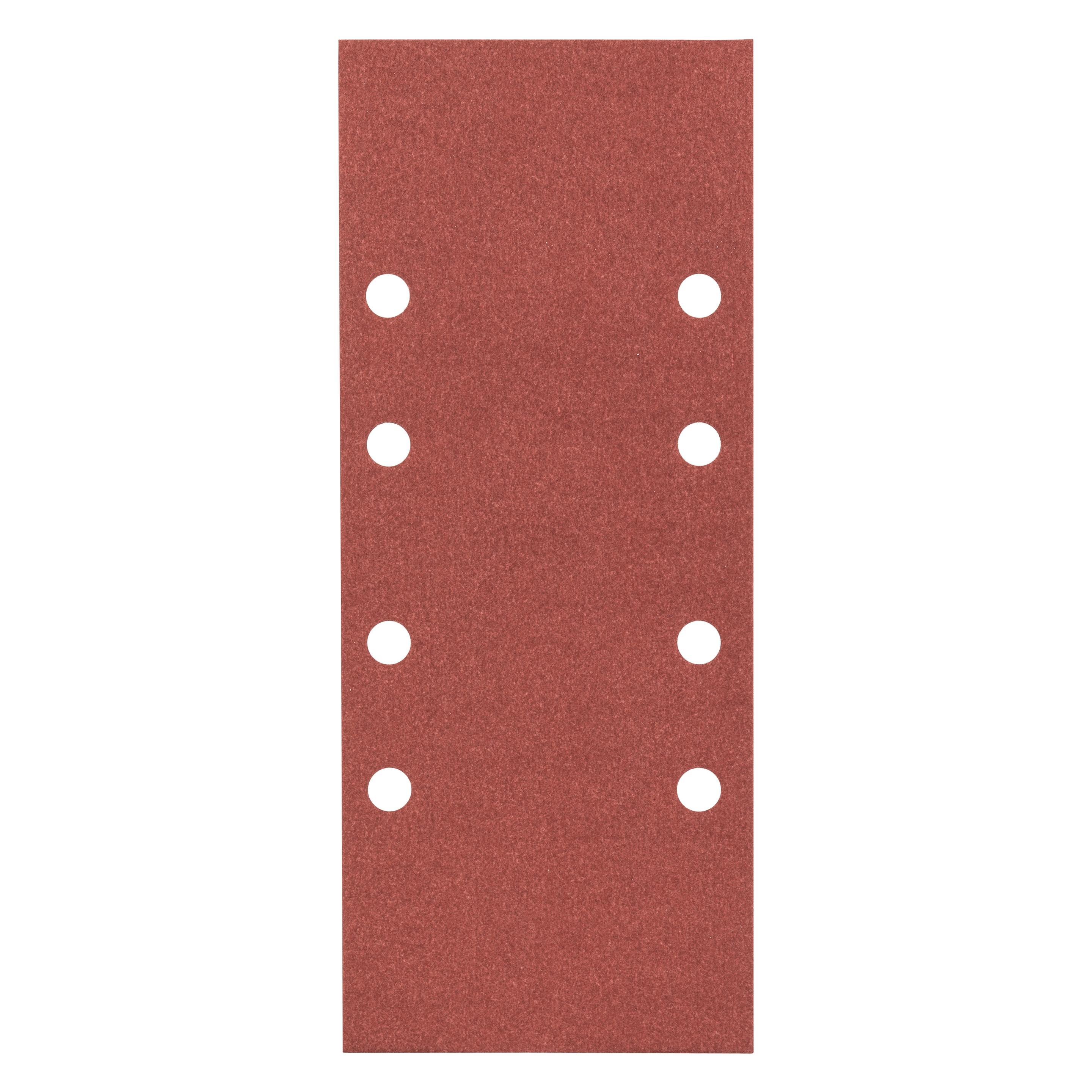 Bosch Professional Zubehör Schleifblatt C430, 93 x 230 mm, 180, 8 Löcher, gespannt, 10er-Pack (180) (2608605300)