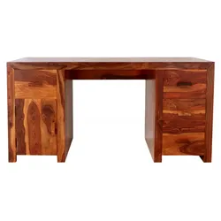 Schreibtisch Kali 160x76x70 aus indischem Sheesham-Massivholz