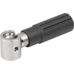 ZYLINDERGRIFF UMLEGBAR, GR.4, INNENGEWINDE M08, L1=83, THERMOPLAST, KOMP:EDELSTAHL