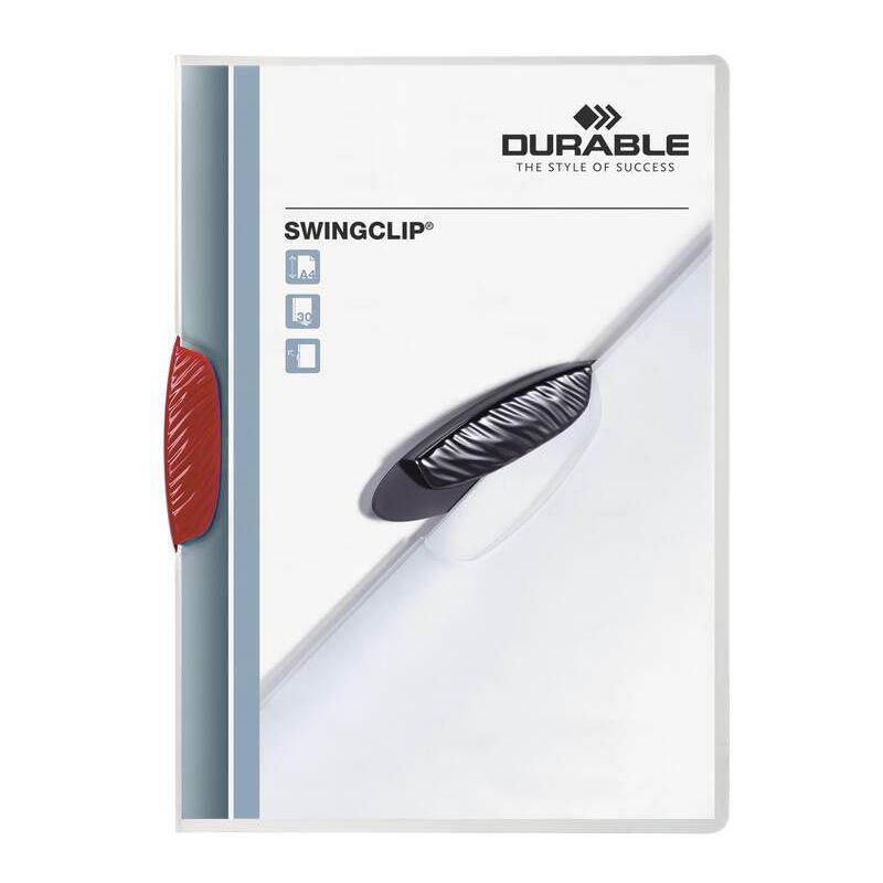 DURABLE 25 Klemmhefter SWINGCLIP rot