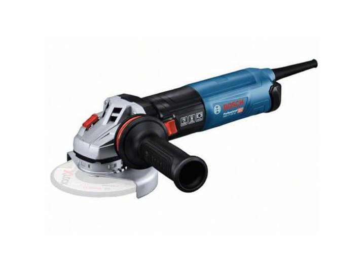 Bosch Professional meuleuse angulaire GWS 17-125 SB (poignée auxiliaire\, capot protection\, capot protection p. tronçonnage\, clé ergots\, flasque de serrage\, filtre poussière\, écrou serrage rapide SDS)