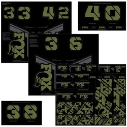 FOX Decal 2021 AM Custom Fork und Shock Kit | Olive Drap