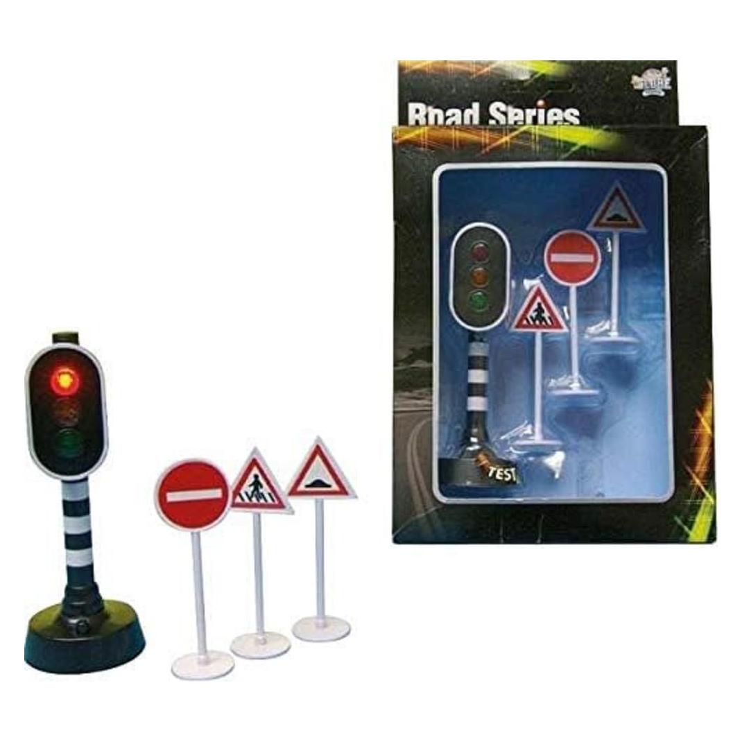 Sombo Ampel mit 3 Verkehrsschilder -571835 inkl. 1 CR2032 3V Batte (5070007)