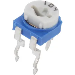 Trimmpotentiometer, 1-Drehung, liegend, 100kΩ, 100mW