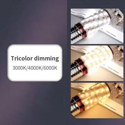 Uplift Essentials 6 Piece LED Corn Bulb Set For Emergency And Home Lighting tricolor Dimming 3w