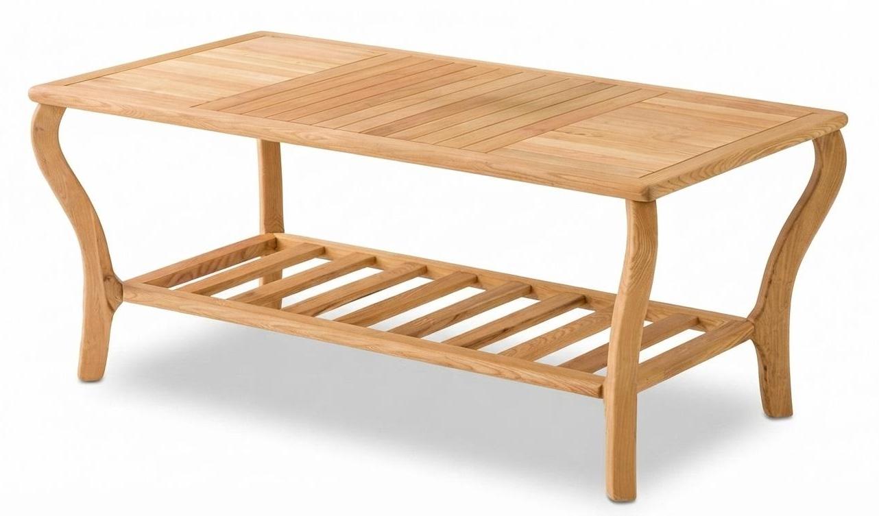 Gartentisch Modern Naturholz Elegant Praktisch Stabil Outdoor Möbel