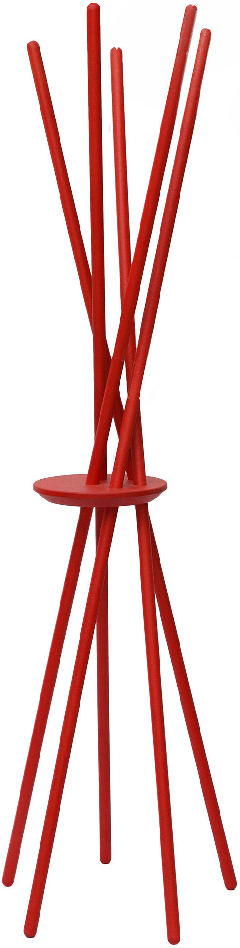 giordanoshop Appendiabiti da Terra 172x53x48 cm in Legno Rosso...