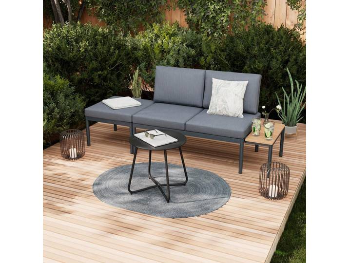 Loungegarnitur Cadiz Metall/Kunststoff