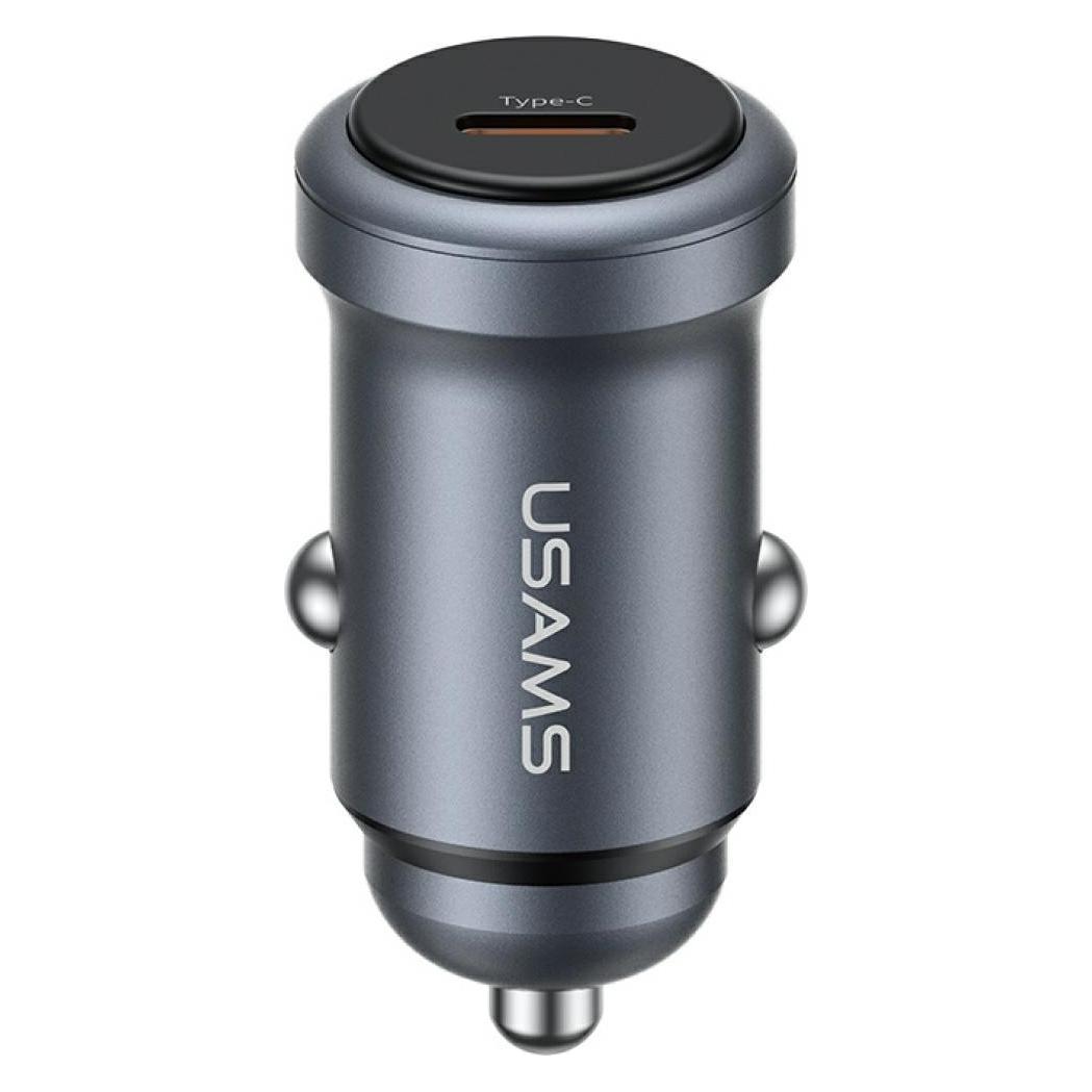 Usams CC321 car charger Aluminum 30W PD USB-C tarnish (CC321CC01)