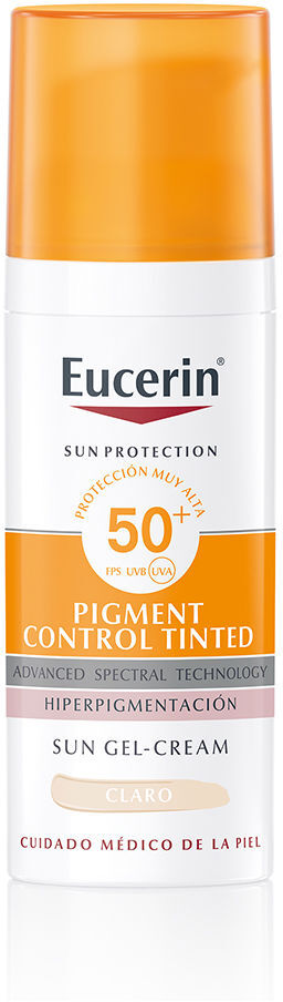 Eucerin Protection Solaire gel-crème contrôle pigmentaire couleur SPF50+ #clair
