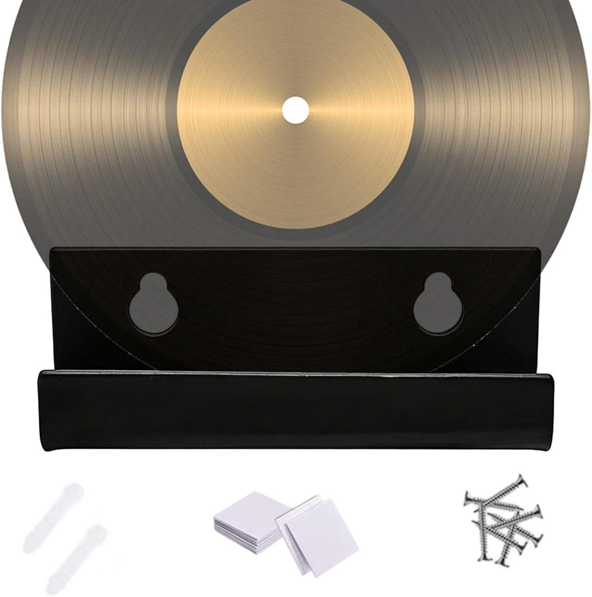 Platen Display Album Plank Muur Decoratie Zwart 20x20x20 mm