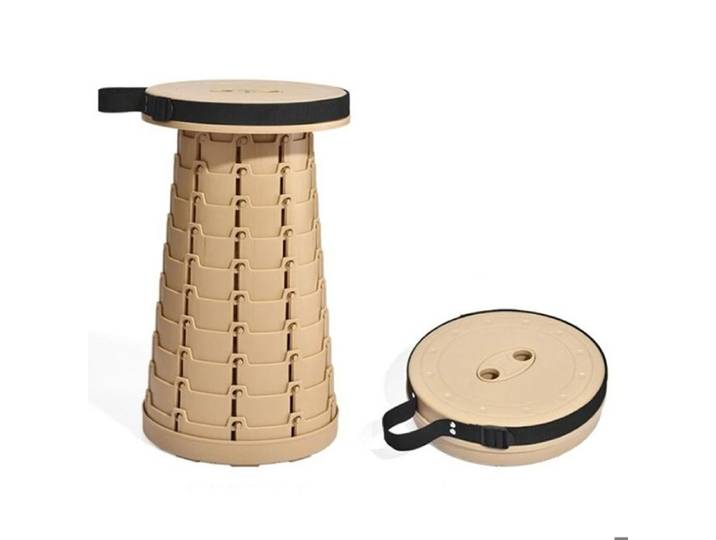 Tabouret pliant 45x25cm tabouret télescopique portable tabouret pliant d'extérieur Sûr et stable facile à transporter étanche