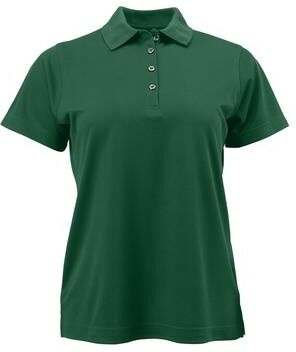 Paragon SM0104 Women's Saratoga Performance Mini Mesh Polo Shirt in Hunter Green size Large   Microfiber polyester 104