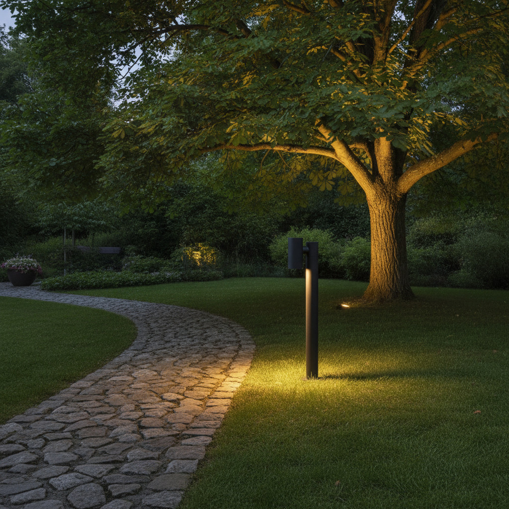 Lyora LED-tuinlamp zwart 70 cm