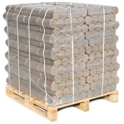 HOLZBRX ® PREMIUM Hartholzbriketts rund