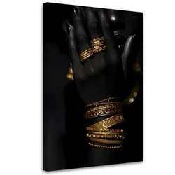 LEINWANDBILD Hand Gold Glamour 70x100cm