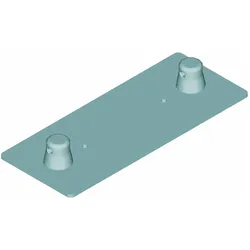 Alutruss DECOLOCK DQ2-WPM Wandplatte MALE sw, Montage Lichttechnik, Schwarz