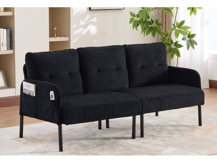 LVHOM Sofa Polstergarnitur, Sicher, komfortabel & multifunktional für Familien, Dreisitzer, modular kombinierbar für maximale Flexibilität. Perfekt für Wohnzimmer, Büros oder kleine Apartments – schafft sichere Sitzgelegenheiten mit kinderfreundlichem Design und Platzoptimierung 1 Teile, Kindersicher mit runden Ecken
