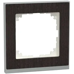 Merten MEG4010-3671 M-Pure Decor-Rahmen, 1fach, Wenge/aluminium, M-Pure Decor MEG40103671