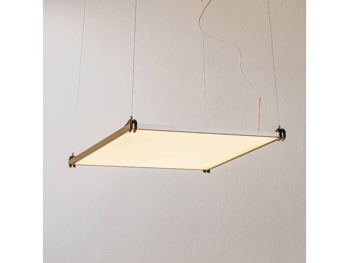 Artemide Hängeleuchte Grafa, dimmbar, alu / grau / zink, für Arbeitszimmer / Büro, Aluminium, Design