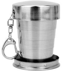 Inspired Living Stainless Steel Telescopic Folding Cup (75250ml) Portable Travel & Camping Coffee Mug 75ml