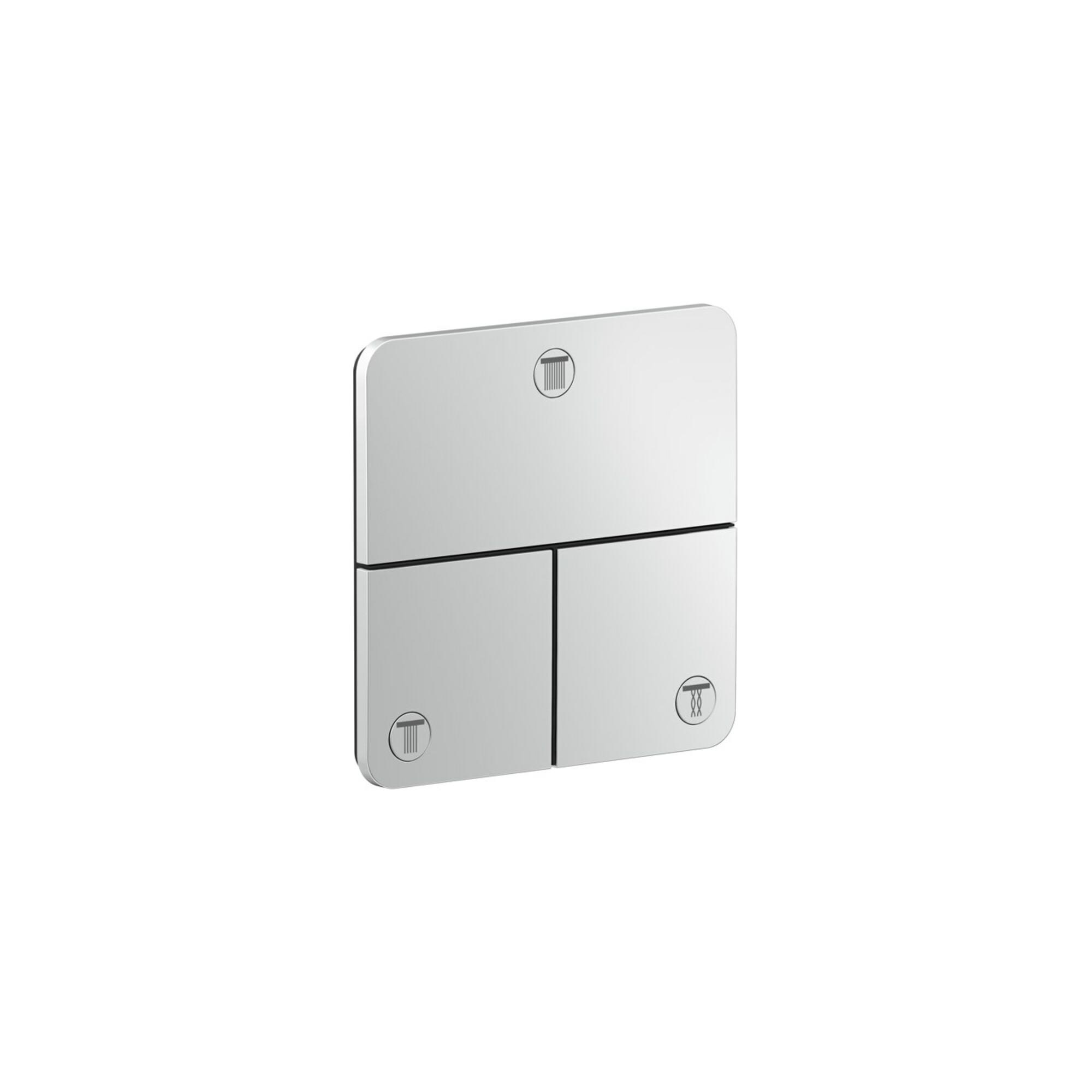 hansgrohe Ventil Axor ShowerSelect ID UP, 3 Verbaucher, softsqua, Mattschwarz (36781670)