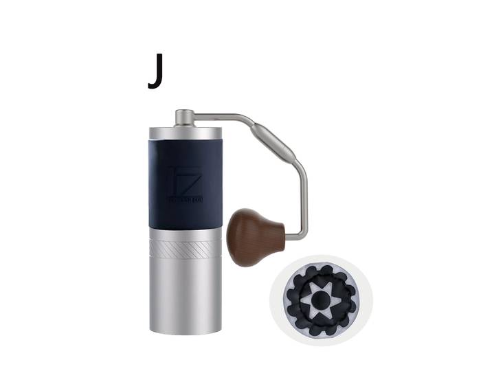 Moulin à café manuel portable en acier inoxydable, moulin à expresso J, bavure, 48mm, 1 pièce
