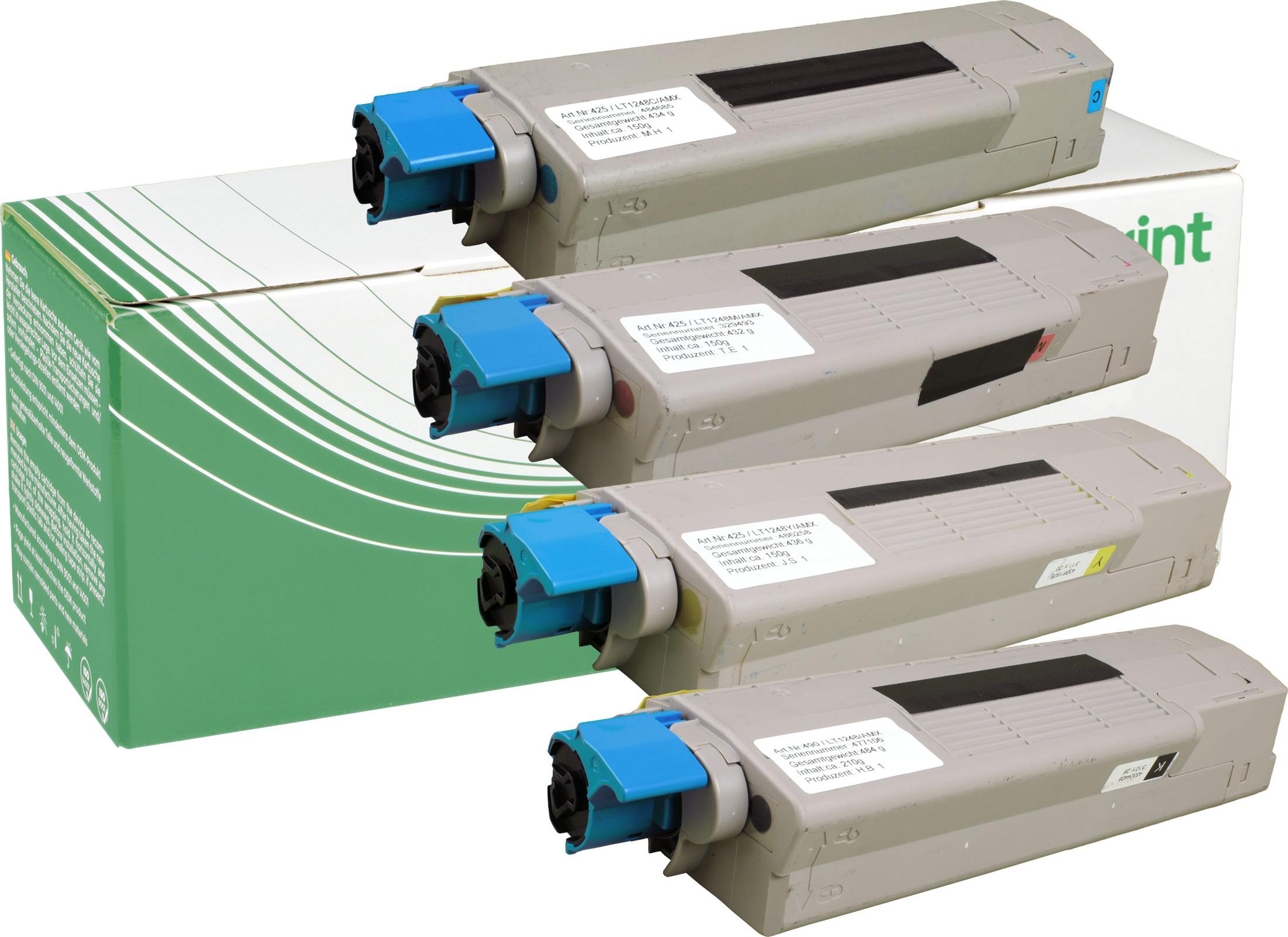 Toner kompatibel zu Oki 43865708+43872305-07 Mehrfarbig C 5750 N C 5750DN C 5750 C 5650 N C 5650DN